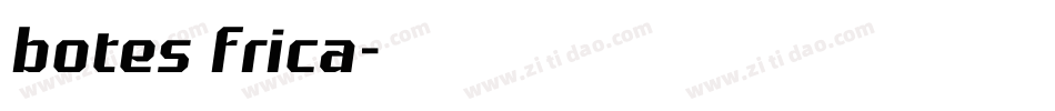 botes frica字体转换